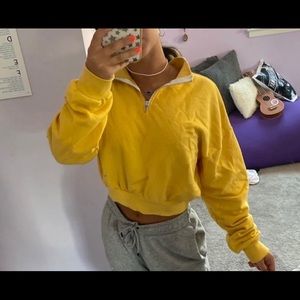 Forever 21 Quarter Zip Sweatshirt